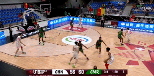一直在進(jìn)步！馮傲U19男籃世界杯場均6.1分2.9籃板2.0助攻