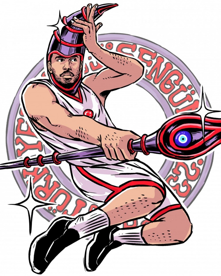 FIBA EuroBasket官推曬出魔法師版申京：2025年歐錦賽MVP？