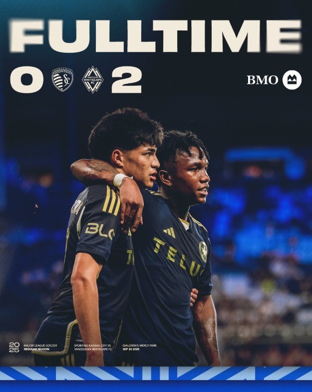 美職聯-溫哥華白浪2-0堪薩斯城，穆勒因踝關節傷勢缺席
