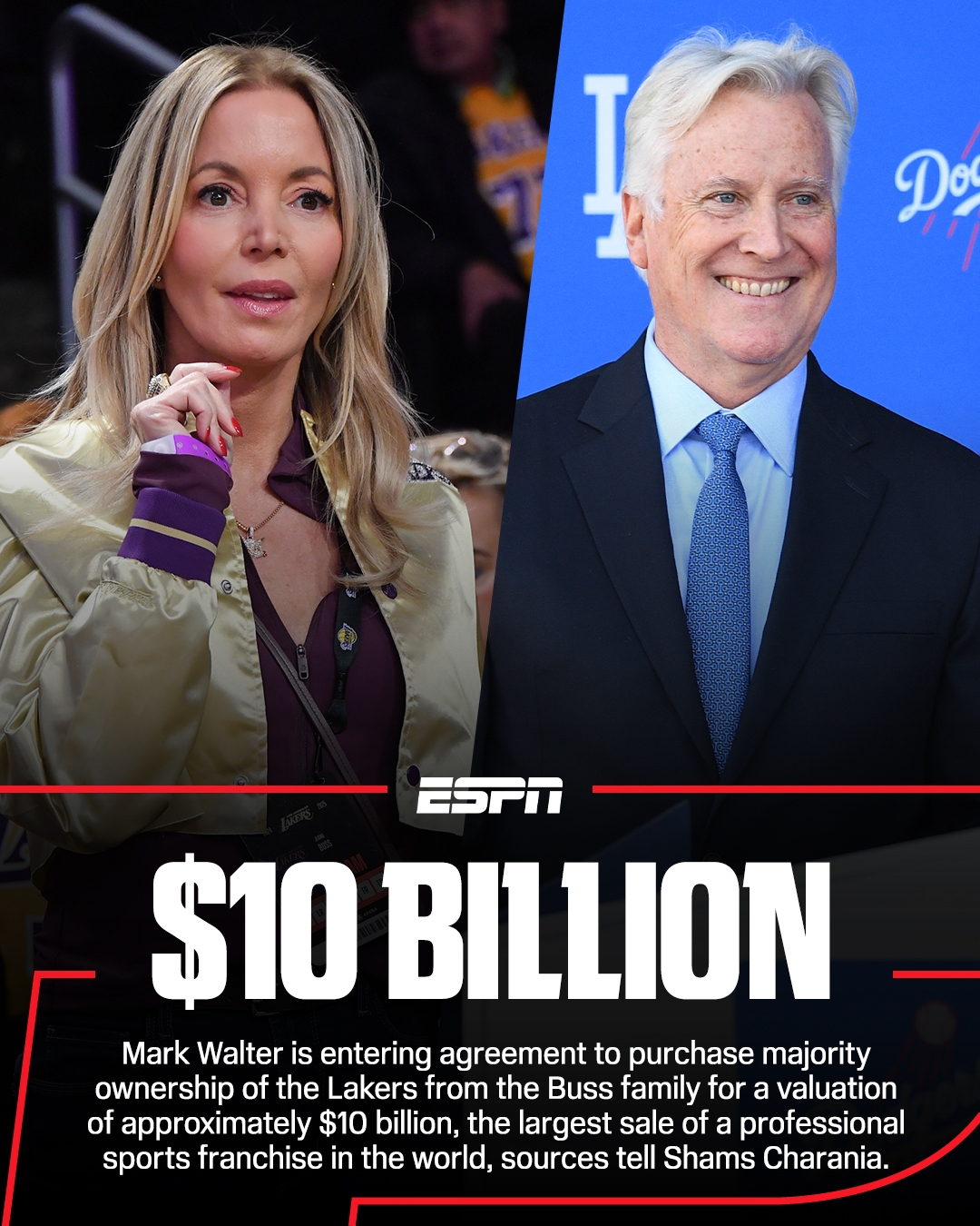 湖人百億賣隊！名記：該交易預計在未來幾個月得到NBA董事會批準