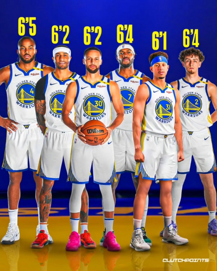 科爾的最愛！美媒曬勇士后場身高 7名后衛均不超1米96